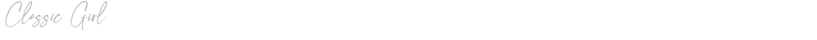 Classic Girl font preview
